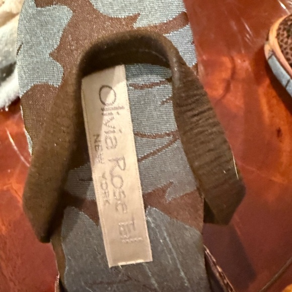 Olivia Rose Tal snakeskin sling back heels size 9 - Picture 3 of 9